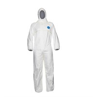 Korttidsoverall med huva Tyvek 200 EasySafe, strl.3-XL, 100st/frp