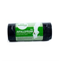 Plastpåse knythandtag 30L, 20st/rl, 30rl/krt, Svart