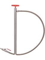 Fatpump i rostfritt stål m slang/kran, 69cm (L), 57cm (D)