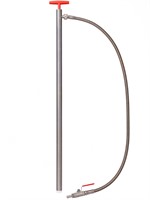 Fatpump i rostfritt stål m slang/kran 103cm (L), 91cm (D)