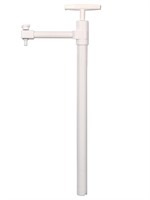 Fatpump i PTFE med utloppsrör och kran. 40cm(D). 180ml/tryck