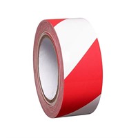 Varningsband PG 38 75mm x 500m, röd/vit