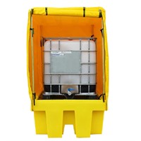Spillpall med väderskydd, 1-IBC, 1000L