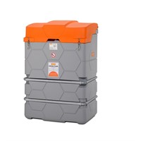 Dieseltank CUBE Premium 1000L med lock, pump m.m. Utomhus, 56L/min