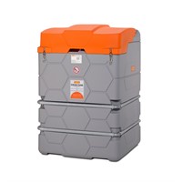 Dieseltank CUBE Premium 1500L med lock, pump m.m. Utomhus, 56L/min