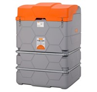 Smörjmedelstank CUBE Premium 2500L, lock, pump, utomhus, 9L/min