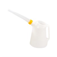 Doseringskanna med flexipip i HDPE, 5L, vit