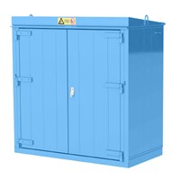 Gasskåp för 12 stycken P45, EI60, Utomhus