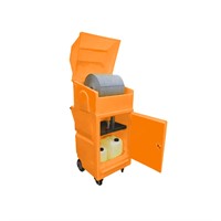 Poly XL Mobil arbetsstation med låsbar dörr, 45 L, Tom