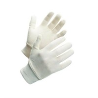 Trikåvante med stickad mudd, strl.10, 12par/frp