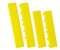 Säkerhetsramp Female med hörn, 55x10 cm, Gul