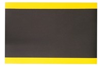 Arbetsmatta Elephant Skin 122cm x lpm,  Svart/Gul