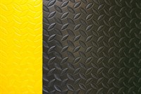 Arbetsmatta Diamond Plate 60x91cm,  Svart/Gul