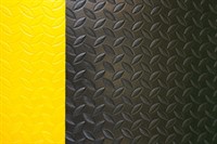 Arbetsmatta Diamond Plate 91x150cm,  Svart/Gul