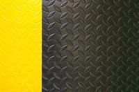 Arbetsmatta Diamond Plate 91x200cm,  Svart/Gul